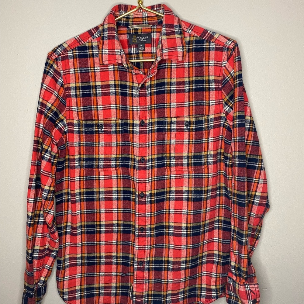 Wallin & Bros. Plaid Casual Shirt sz. M